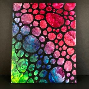 “Bubblicious” Original Melted Crayon Artwork 16”x20”